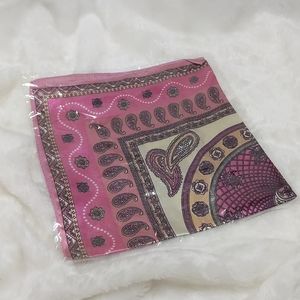 NIB Satin Neck Scarf Handkerchief